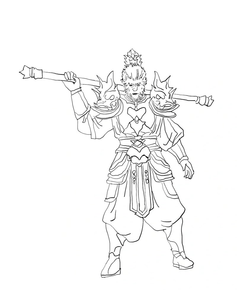 tô màu tôn ngộ không 9