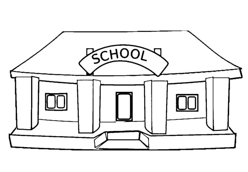 tô màu trường học 10