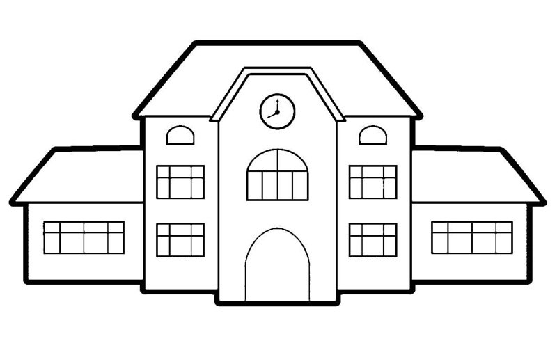 tô màu trường học 13