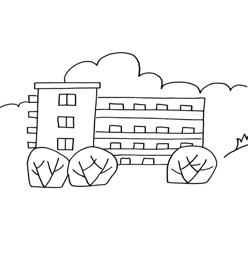 tô màu trường học 16