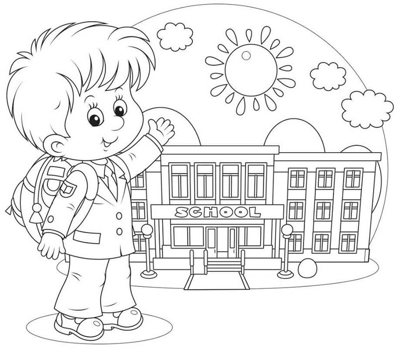 tô màu trường học 18