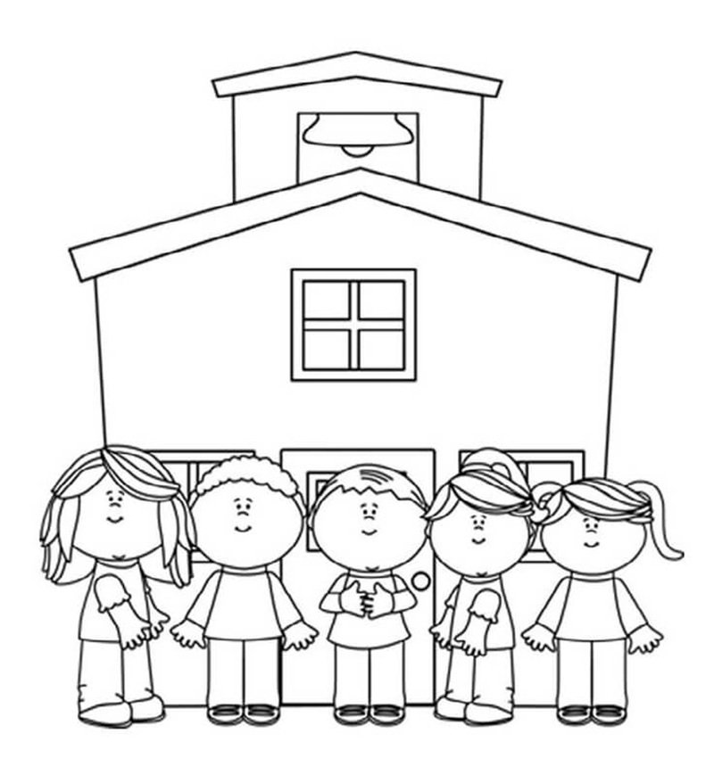 tô màu trường học 19