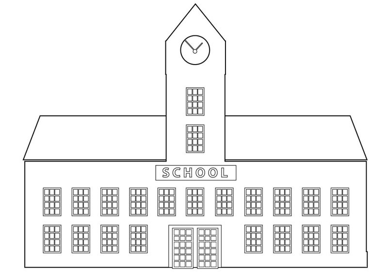 tô màu trường học 22