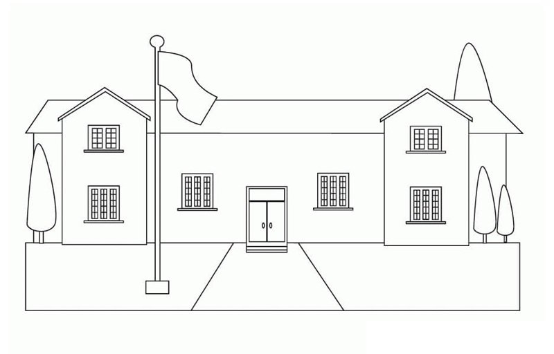 tô màu trường học 24