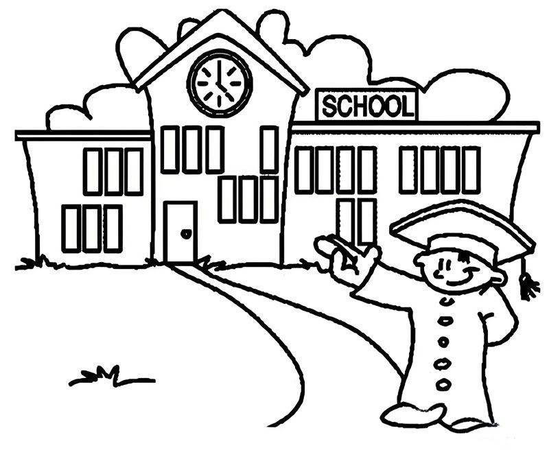 tô màu trường học 25