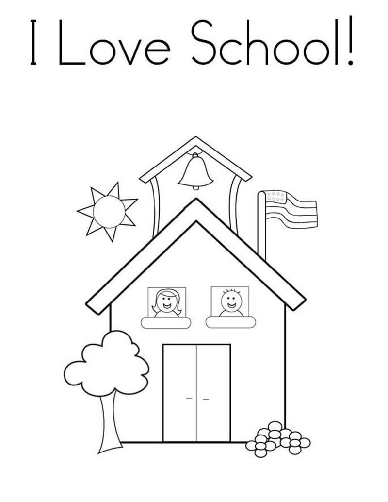 tô màu trường học 33