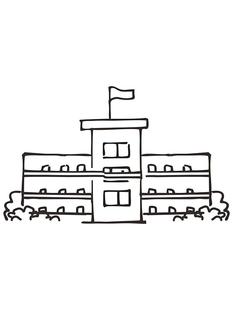 tô màu trường học 36