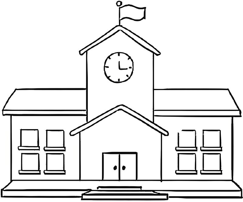 tô màu trường học 9