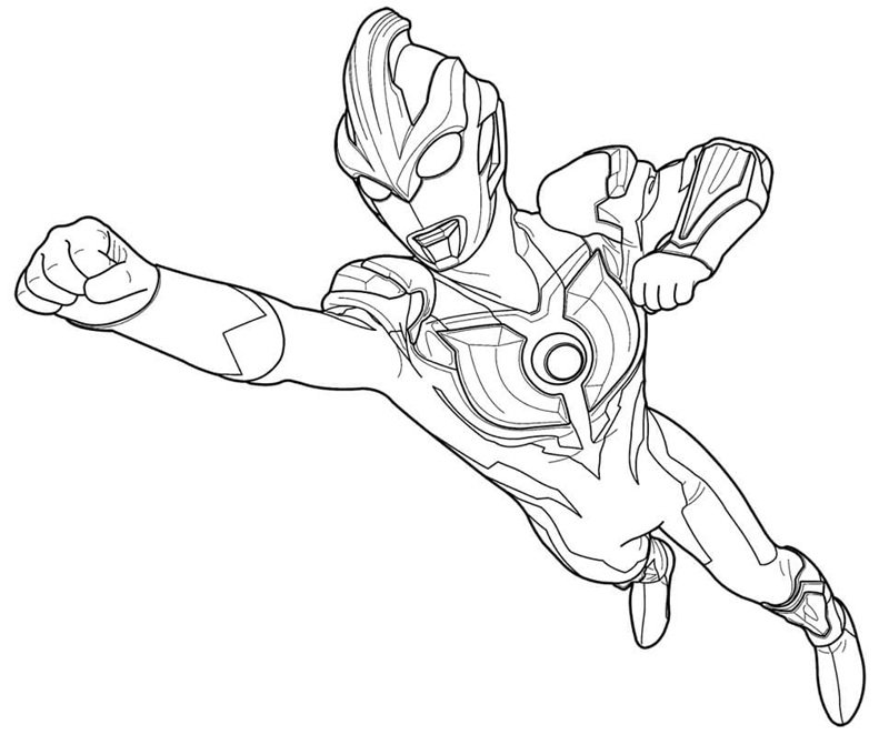 tô màu ultraman 10