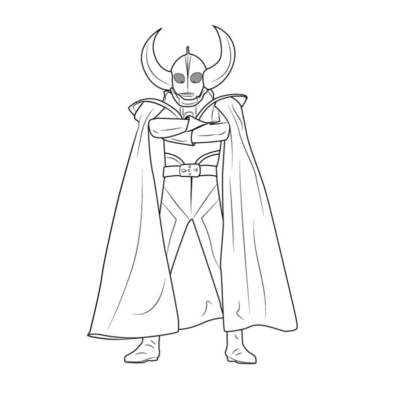 tô màu ultraman 13