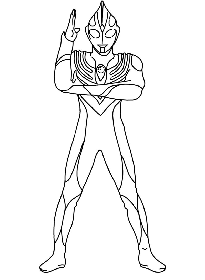 tô màu ultraman 18