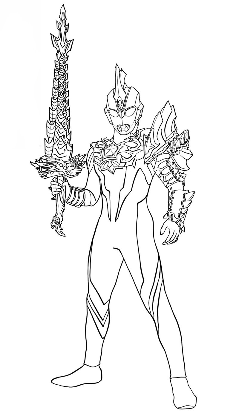 tô màu ultraman 33