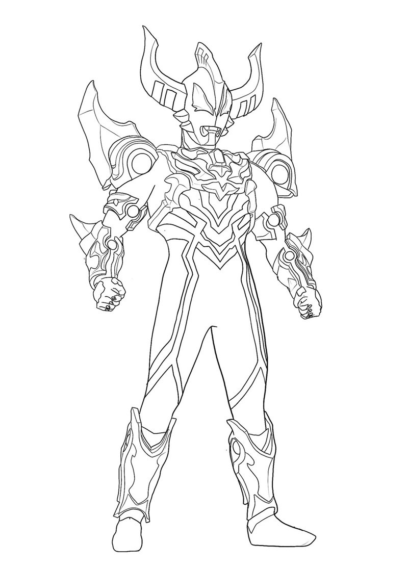 tô màu ultraman 37