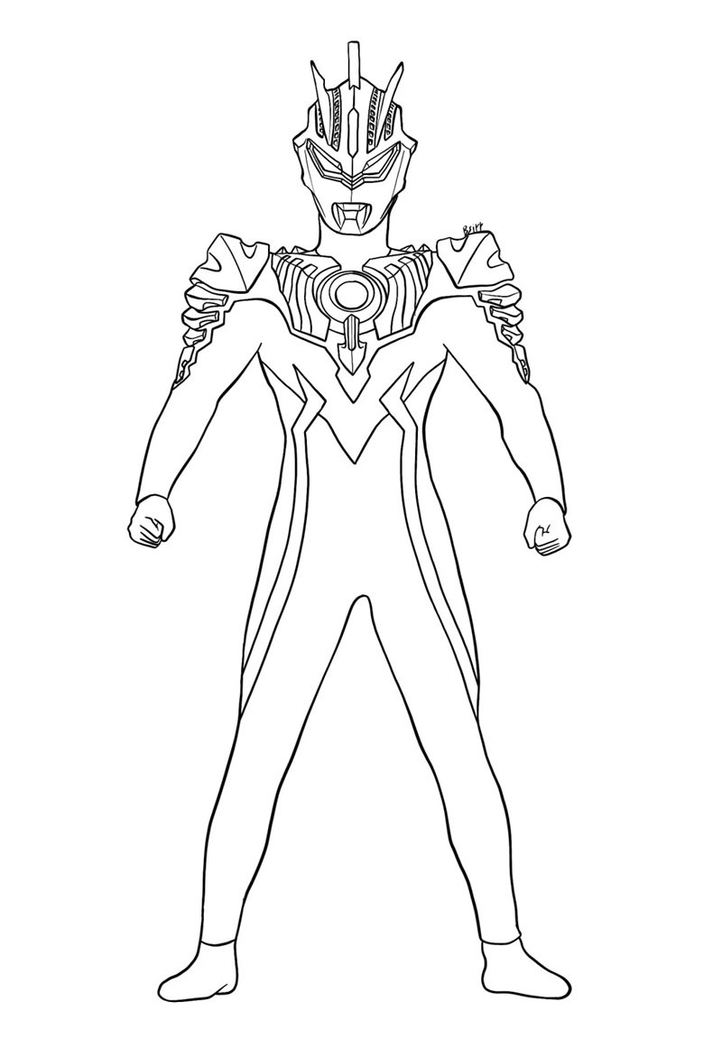 tô màu ultraman 38