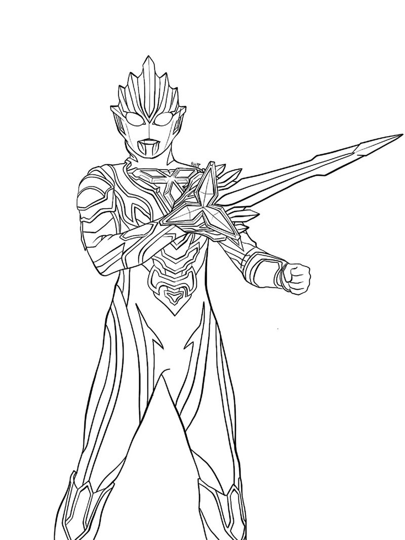 tô màu ultraman 40