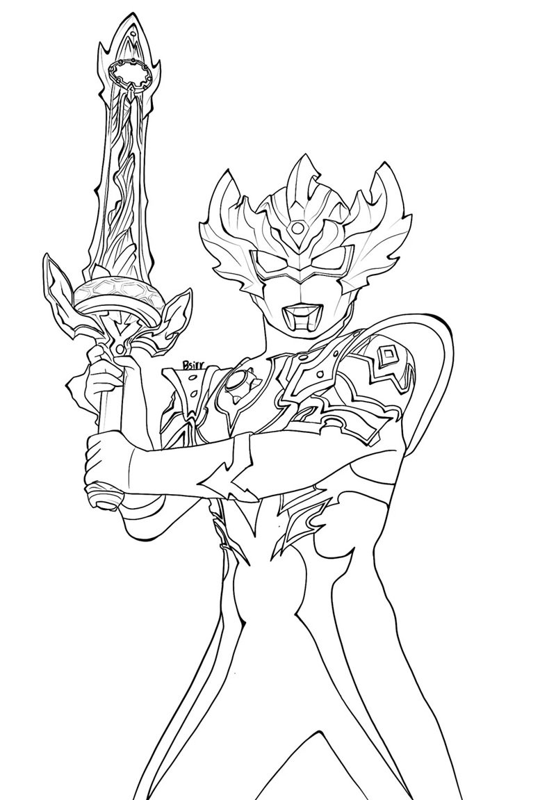 tô màu ultraman 41