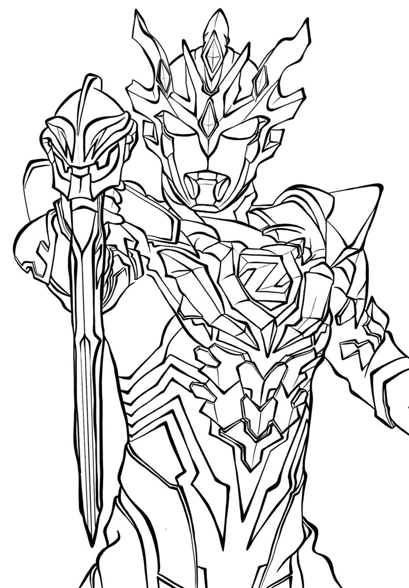 tô màu ultraman 42