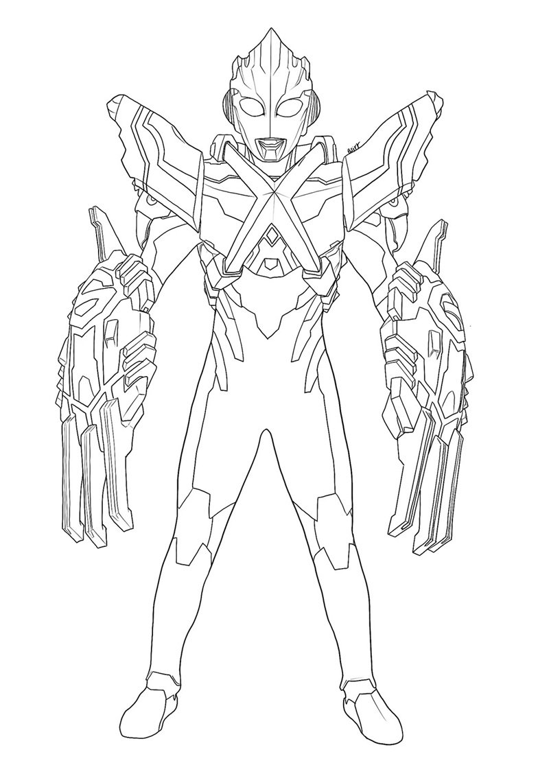 tô màu ultraman 43