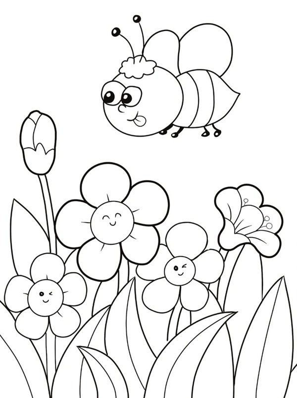 tô màu vườn hoa 16