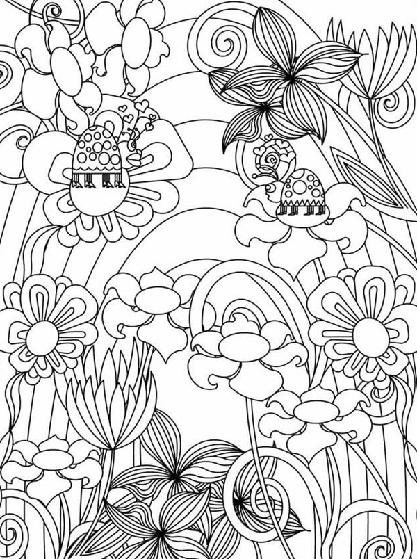 tô màu vườn hoa 17