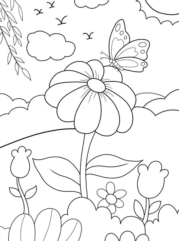tô màu vườn hoa 20