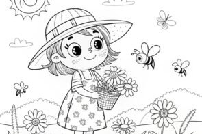 Gợi ý 99+ tranh tô màu vườn hoa đẹp như mơ cho bé gái