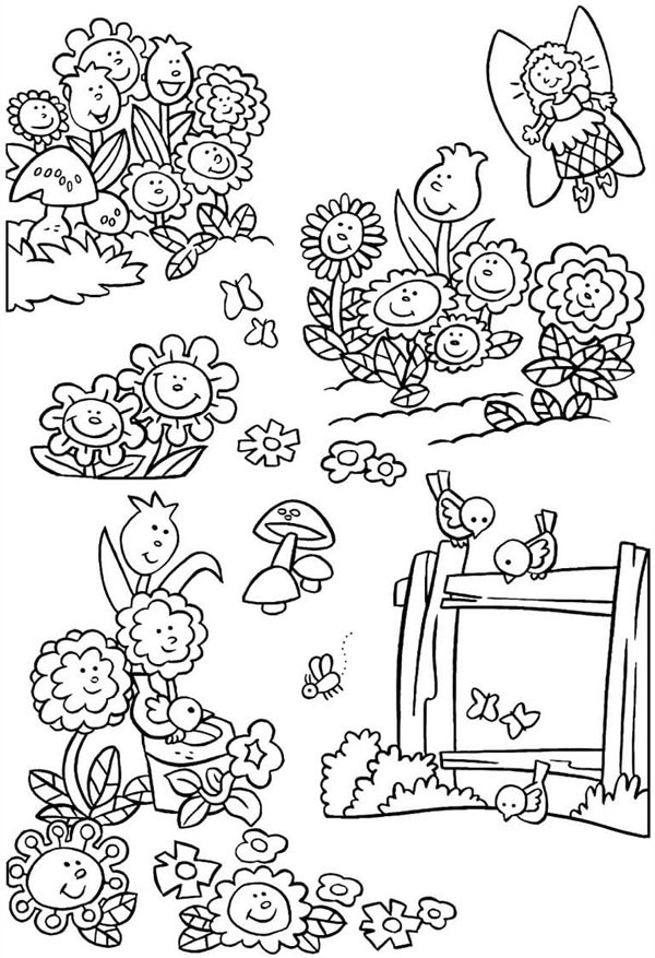 tô màu vườn hoa 29