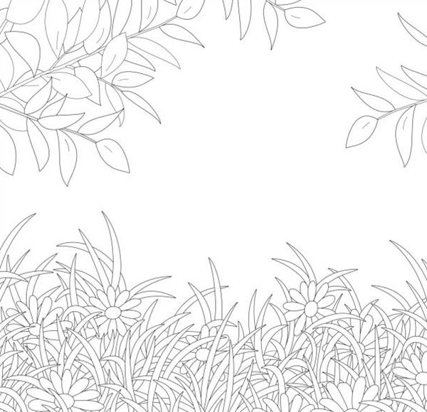 tô màu vườn hoa 3