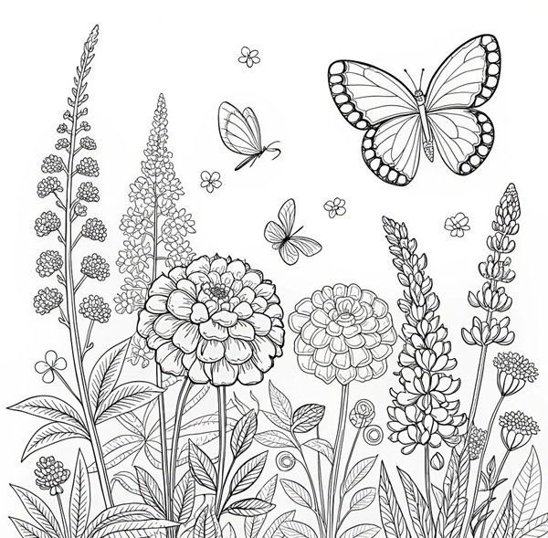 tô màu vườn hoa 30