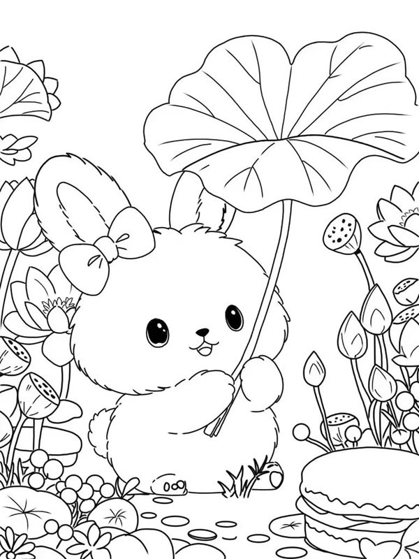 tô màu vườn hoa 34