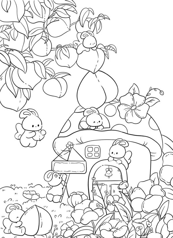 tô màu vườn hoa 40