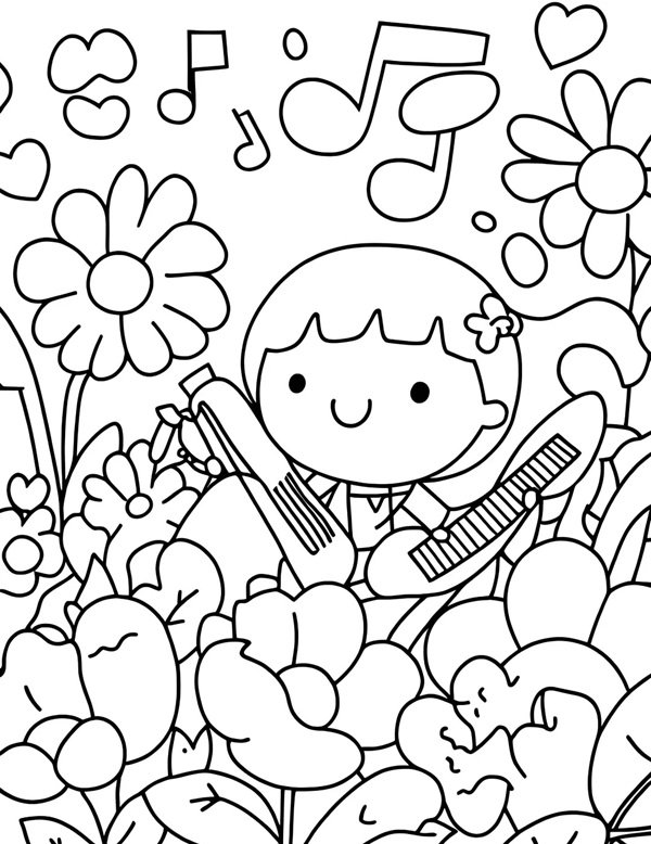 tô màu vườn hoa 41