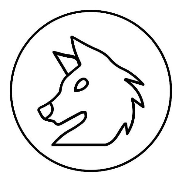 Wolf icon vector image. Can be used for Vikings.