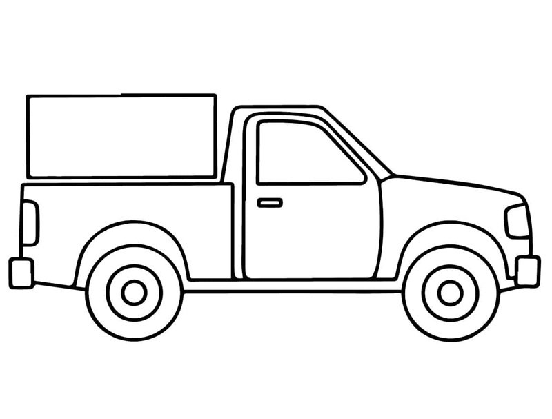 tô màu xe bán tải 1
