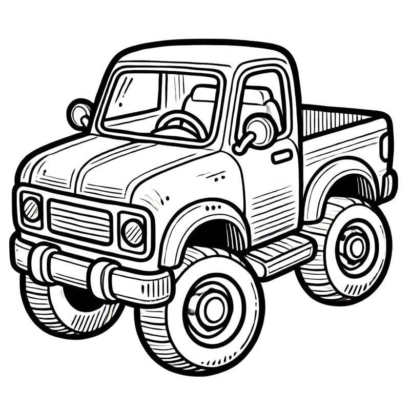 tô màu xe bán tải 11