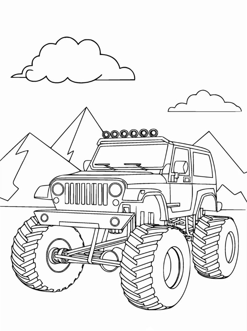 tô màu xe bán tải 28