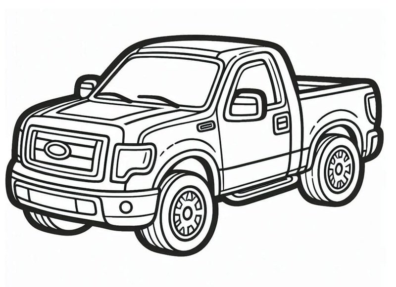 tô màu xe bán tải 3