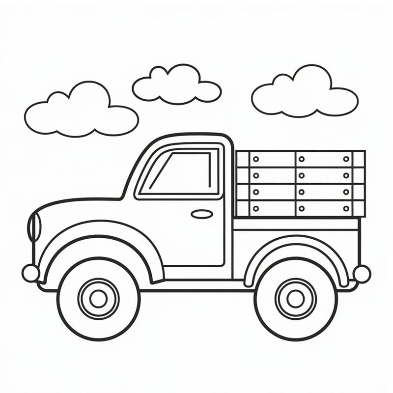 tô màu xe bán tải 4