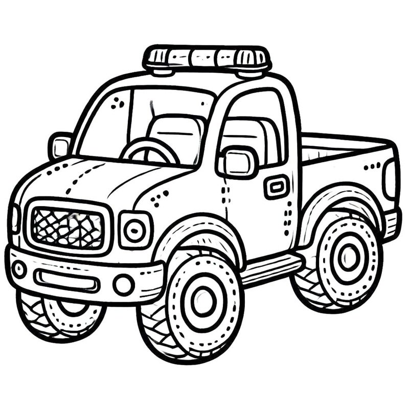 tô màu xe bán tải 5