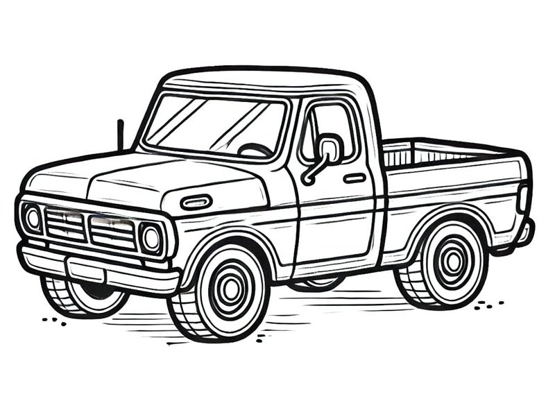 tô màu xe bán tải 6