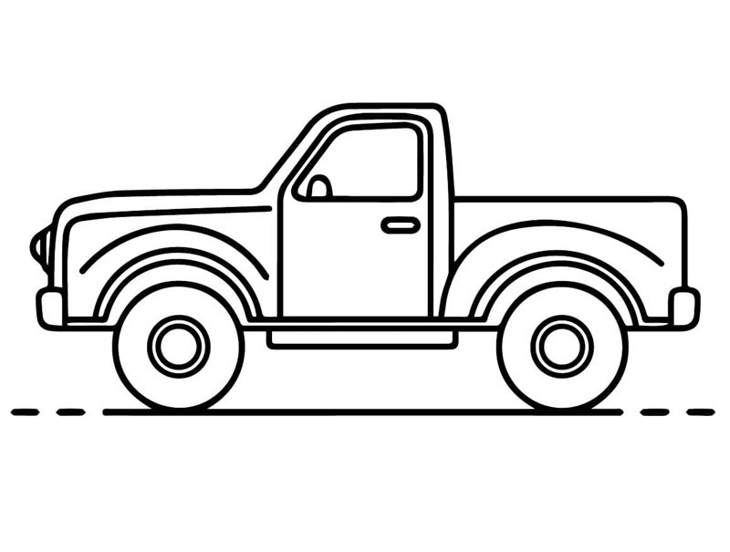 tô màu xe bán tải 7