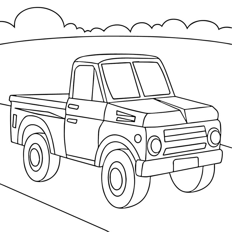 tô màu xe bán tải 8