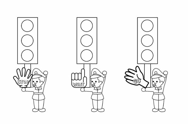 tranh tô màu an toàn giao thông 12