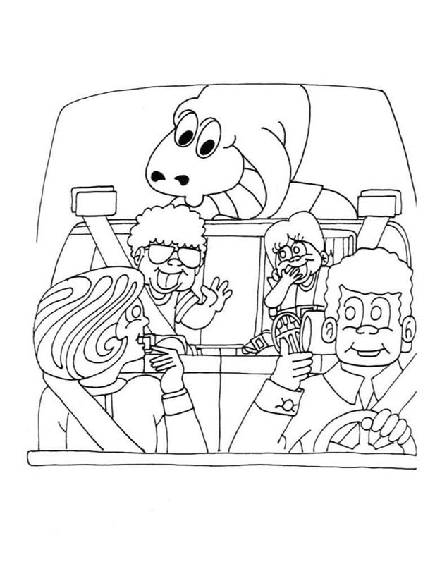 tranh tô màu an toàn giao thông 17