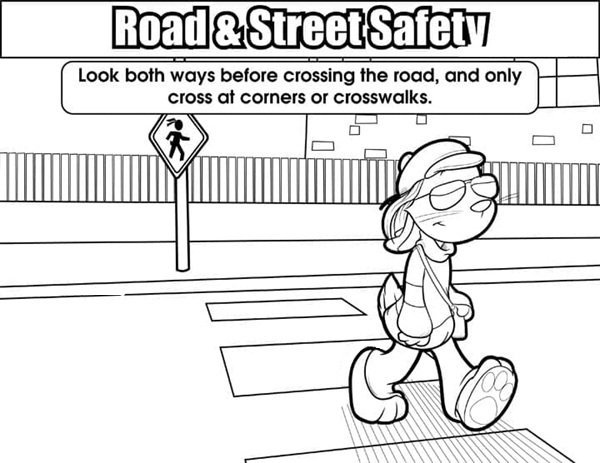 tranh tô màu an toàn giao thông 20