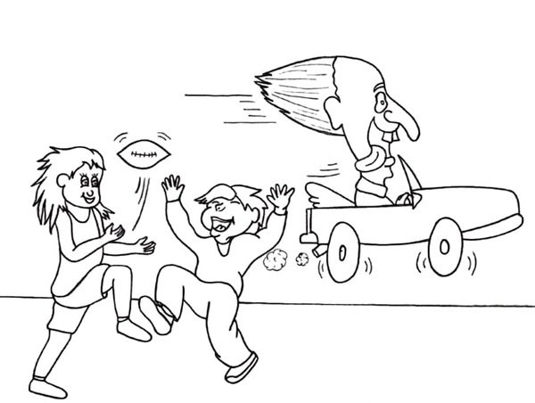 tranh tô màu an toàn giao thông 22