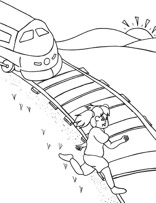 tranh tô màu an toàn giao thông 27