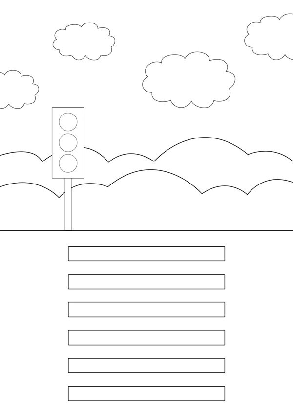 tranh tô màu an toàn giao thông 40