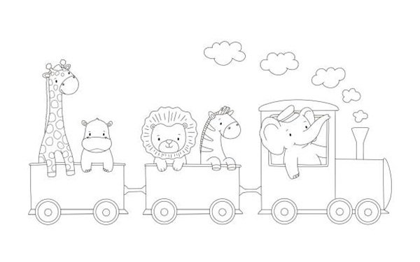 tranh tô màu an toàn giao thông 8