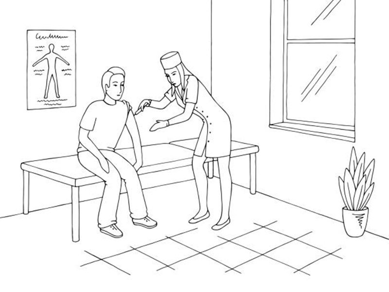 tranh tô màu bác sĩ 2